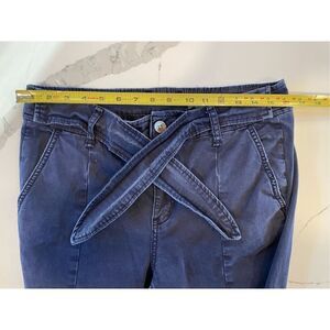 Anthropologie Nantucket Relaxed Pants Navy Tie Waist Women’s Sz 29